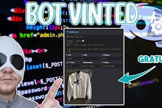build vintage bot, vinted bot, zillow bot, discord bot, auto checkout bot