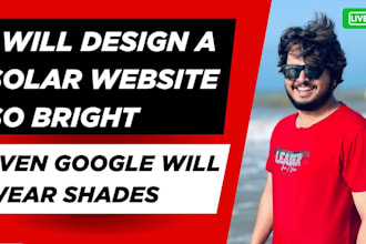 develop a professional solar energy website with lead generation features