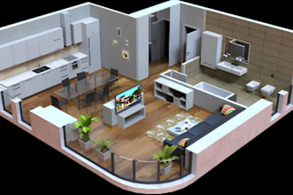 design realistic 3d exterior renderings for homes and commercial buildings