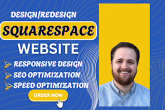 build squarespace website design, squarespace business website redesign with SEO