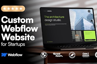 design and dev custom webflow website for startups clean, responsive, editable