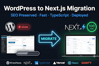 migrate or convert your wordpress site to nextjs with SEO preserved