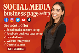 create, setup facebook business page setup social media account setup