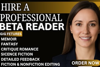 beta read, critique romance, sci fiction, fantasy, horror novel or nonfiction