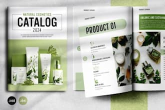design product catalog, medspa brochure for salon beauty skincare cosmetic brand