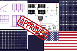 solar pv system design and layouts solar structural, architectural design stamp