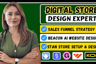 stan store, whop store, shopify and domain connection