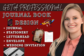 design journal stationery letterhead envelope wedding invitation