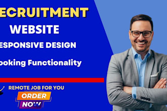design recruitment website, job portal, job board recruitment agency website
