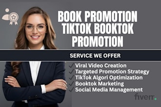 promote your book with engaging booktok videos and tiktok marketing