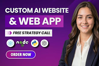 develop ai website, ai web application, ai chatbot development for your business