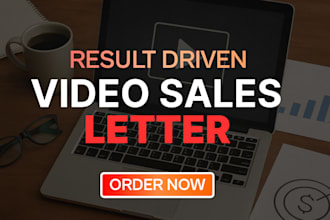 create a professional high converting  video sales letter vsl