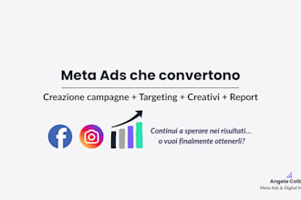 creo e ottimizzo campagne facebook e instagram ads