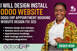 design install odoo website odoo erp appointment booking website design fix seo