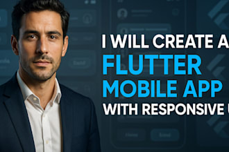 create a flutter mobile app with responsive UI