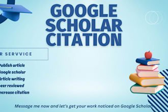 increase google scholar citation, research publication