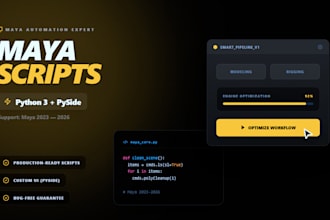 create a python script for maya