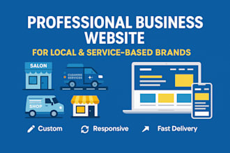 design a professional business website for any local or service based business
