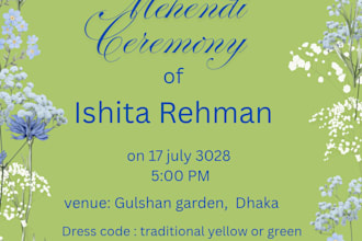 customs wedding card design