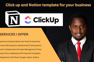 create effective customized clickup and notion template for your personal and bu