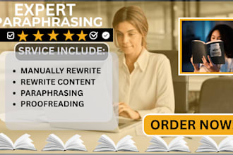 revamp any text flawlessly with expert paraphrasing and rewriting skills