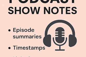 deliver podcast show notes that boost listener engagement