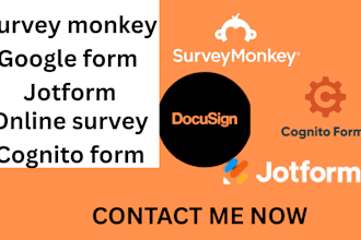 create jotform, typeform, google form, cognito form, surveys, formstack docusign