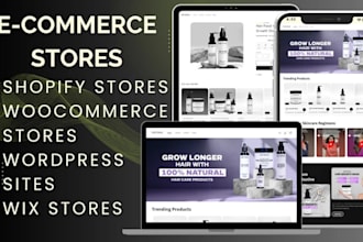 design, redesign, update shopify dropshipping store speed shopify wix website