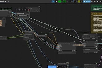 develop custom comfyui workflow and stable diffusion for ai art