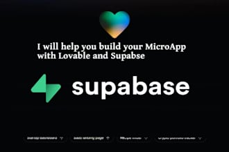 be your lovable and supabase developer