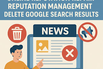 do reputation management by removing negative news articles from google or bing