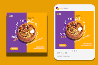 design an eye catching food flyer or poster for your business