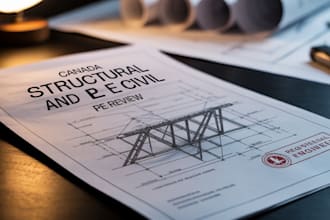 provide canada structural and civil pe review with stamp and seal