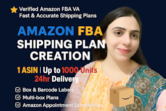 create amazon fba shipping or shipments plan
