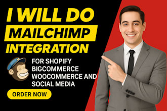 do mailchimp integration for shopify bigcommerce woocommerce and social media