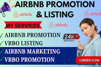 airbnb marketing  airbnb promotion vrbo listing airbnb booking seo