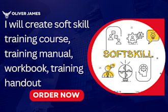 create soft skill training course, training manual, workbook, training handout