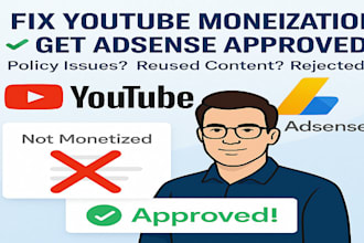 fix youtube reused content and adsense step 2 issues professionally