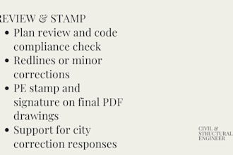 review and certify your structural plans with a pe stamp