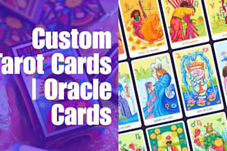 design custom deck of tarot cards oracle card playing cards zodiac trading card