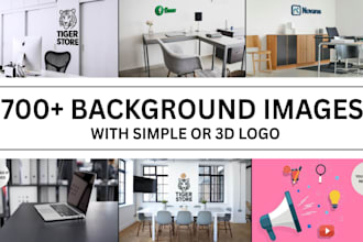 design zoom and google meet virtual backgrounds with your logo