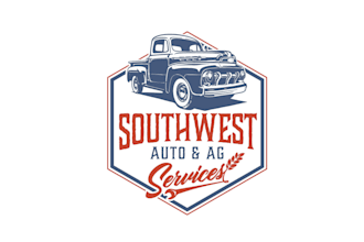 design automotive repair and grain farming logo