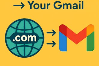 setup cloudflare email routing for your domain to gmail
