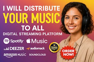 distribute your music to all streaming platform distrokid cdbaby itune spotify