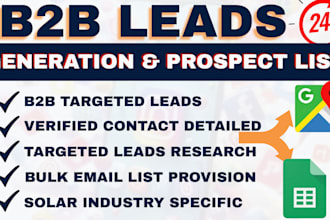 b2b lead generation, targeted solar leads vending machine prospect email list