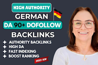 get powerful dofollow SEO backlinks from german high da de sites