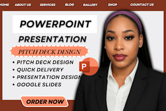powerpoint presentation, pitch deck, google slides for your business
