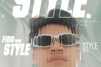 made a very simple magazine cover