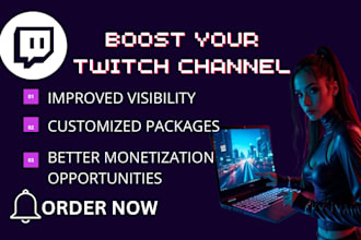 boost your twitch channel with live viewers and chatters