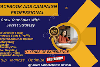 do the best facebook   ads campaign with targeted audience